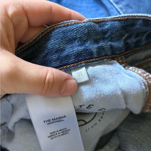 Favorite daughter The Masha Montreal high rise wide leg crop jeans size 31 - Picture 8 of 12